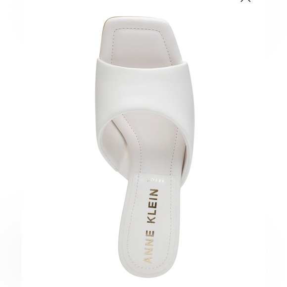 Anne Klein Women's Jerilyn Square Toe Dress Sandals- White- Size 7 - Picture 4 of 13